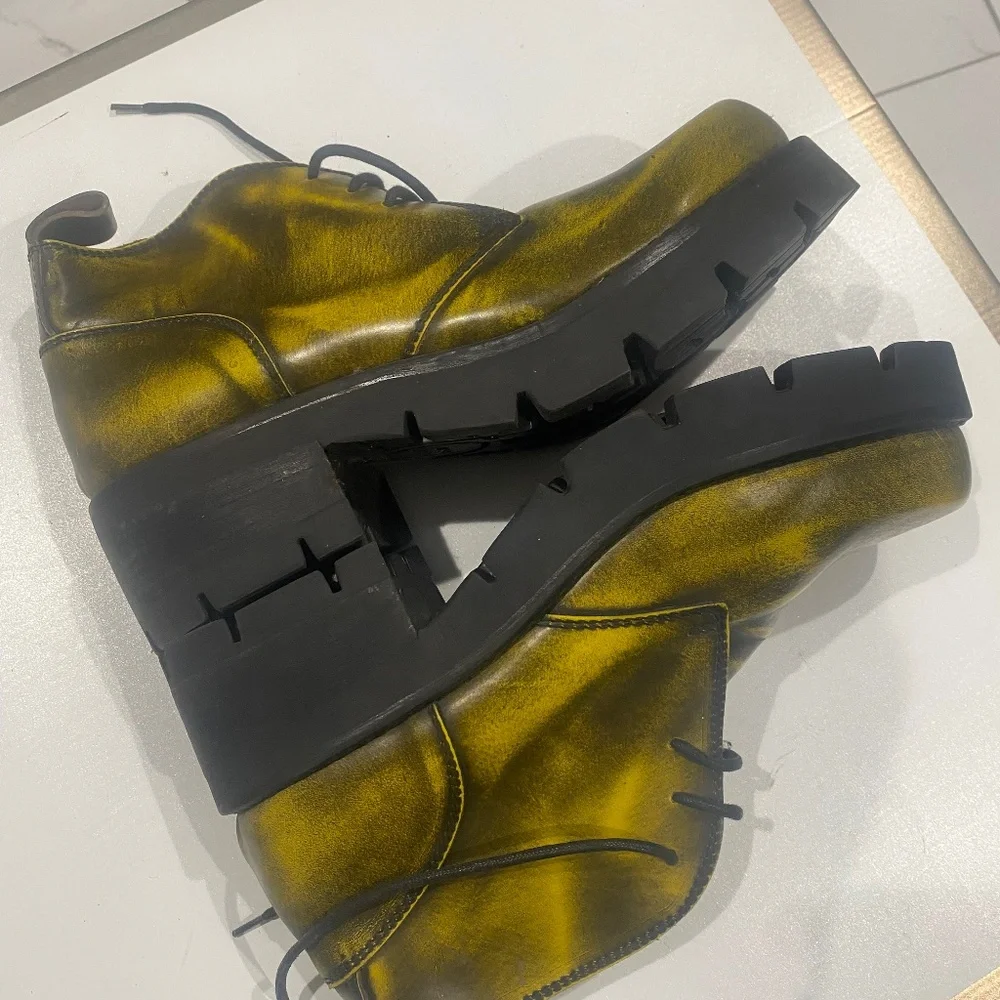 Carlo Morandi Vintage Platform Shoe Made In Italy Sz 42)